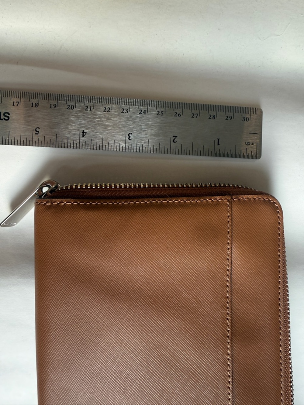 Coach Tan Leather Wristlet - Picture 4 of 7